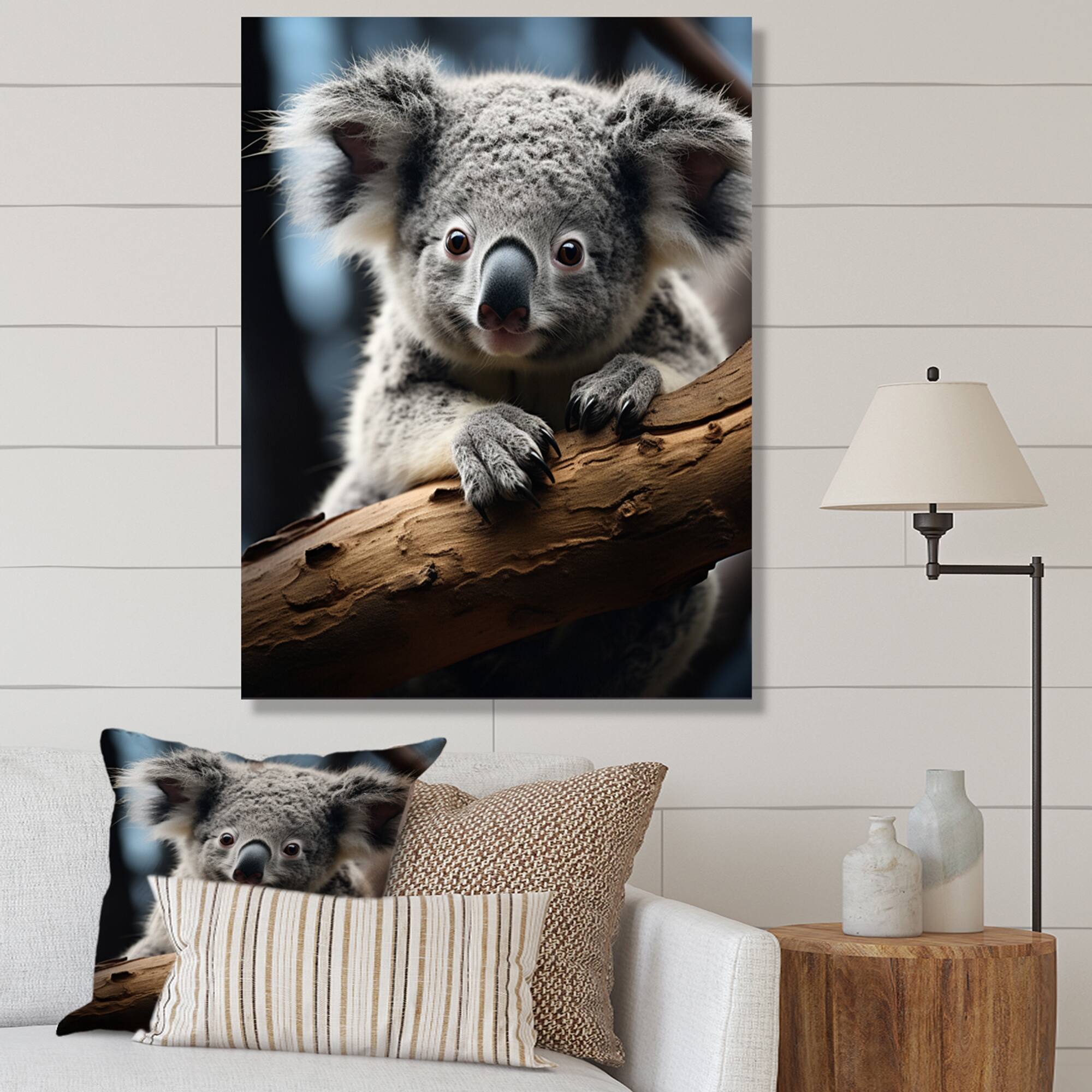 Designart "Koala Koalas Serenity" Animals Koala Canvas Wall Art Bed Bath & Beyond 38982803
